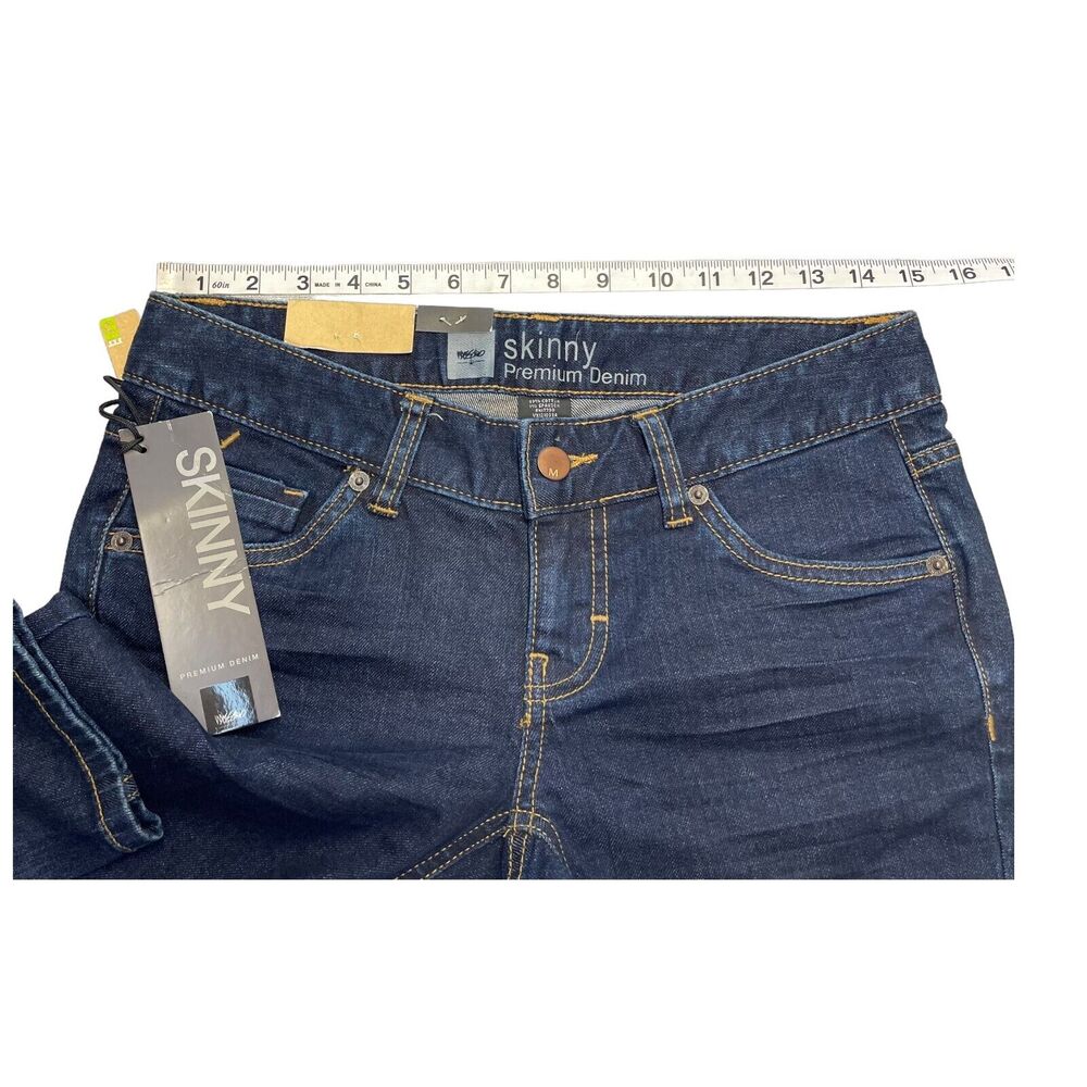Mossimo Skinny Premium Denim Jeans Women 2S Dark Wash NWT Stretch - Picture 5 of 9